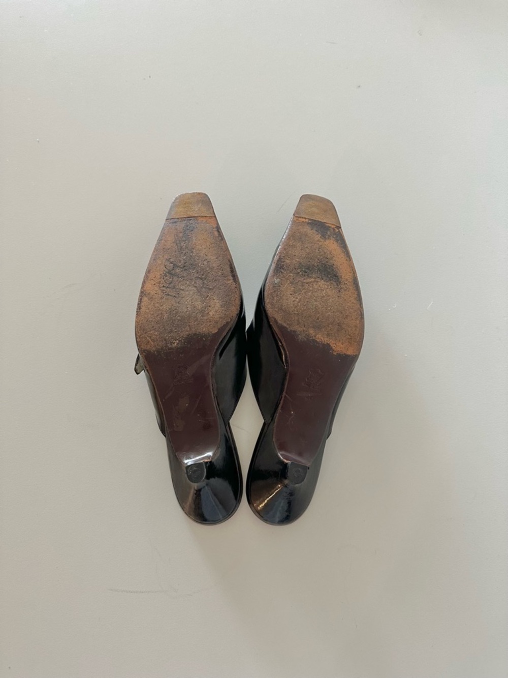 Vintage Miu Miu 90s Archive Mules Kitten Coquette Office Siren 40 Black Leather - Picture 5 of 8